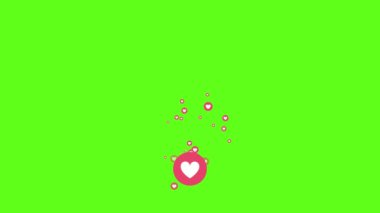 4K Sosyal medya yeşil ekranda canlı olarak canlandırıldı. 60 FPS