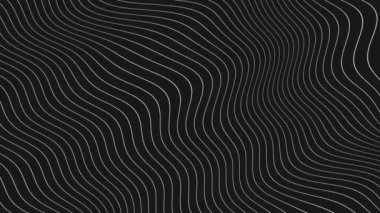 Siyah Arkaplan 4k çözünürlüğündeki Soyut Dalgalar