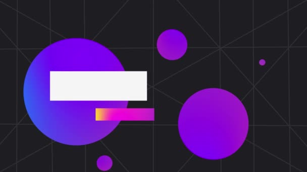 Цветные движения бизнес-фон с анимированной формы. 4K — стоковое видео