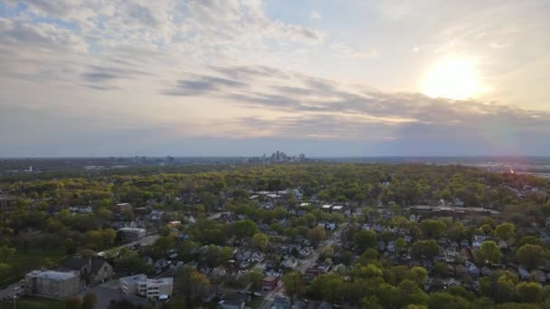 Aerial video of Kansas City in Missouri. — Stock Video