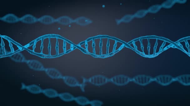 Molekuly DNA spirála otočná animace pozadí nové kvalitní krásné přírodní zdraví Super pěkné stopáže videa — Stock video