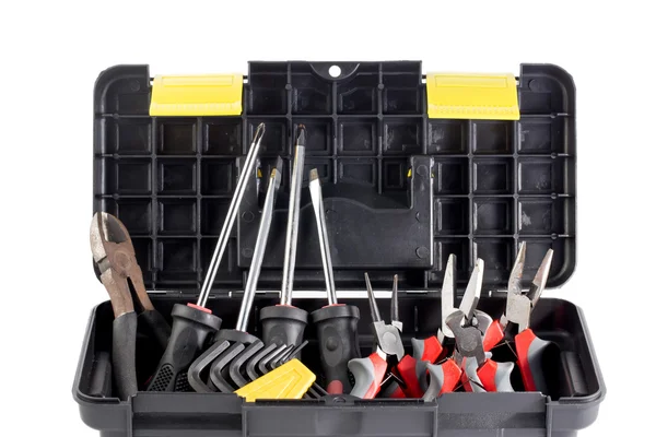Narzędzia pudełka z narzędzia — Zdjęcie stockowe