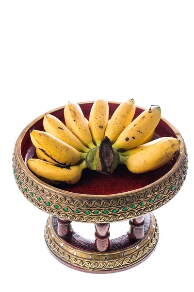 Banana on beautiful tray — Stock Photo, Image