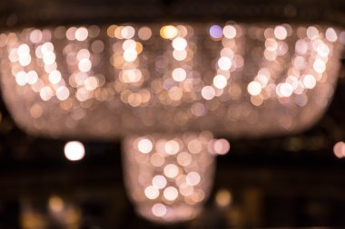 Avize üzerinde odak ışık bokeh