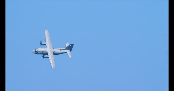 Alenia C-27J Spartalı Askeri Kargo Uçağı — Stok video