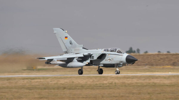 Panavia Tornado IDS of German Air Force Fighter Bomber. Copy Space