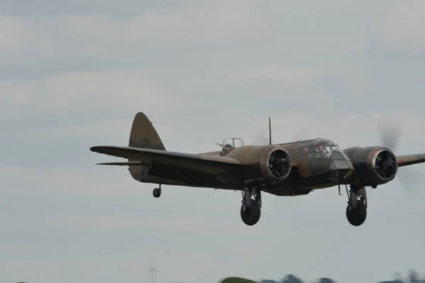 Bristol Blenheim bombardeiro da Força Aérea Real RAF da Segunda Guerra Mundial Batalha da Grã-Bretanha — Fotografia de Stock