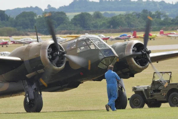 Bristol Blenheim bombardér letadla Royal Air Force RAF z druhé světové války Bitva o Británii — Stock fotografie