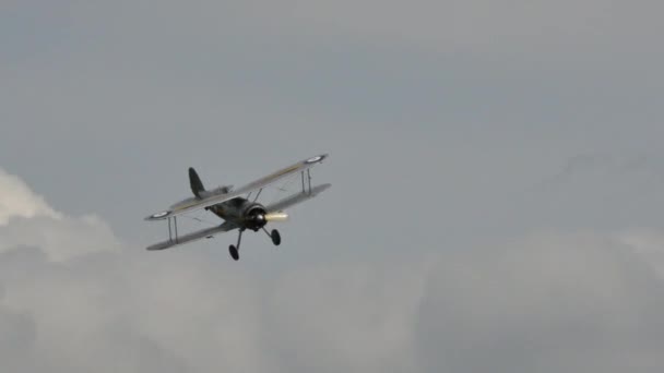 Gloster Gladiator van de Royal Air Force RAF op 1930, 1940 en de Tweede Wereldoorlog. — Stockvideo