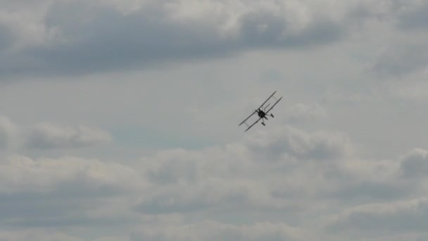 Gloster Gladiator biplan jagerfly fra Royal Air Force på andre verdenskrig – stockvideo