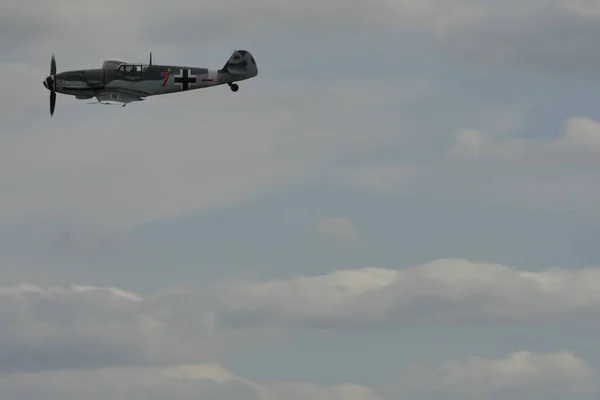 Messerschmitt Bf 109 Niemiecki samolot myśliwski Luftwaffe II wojny światowej — Zdjęcie stockowe