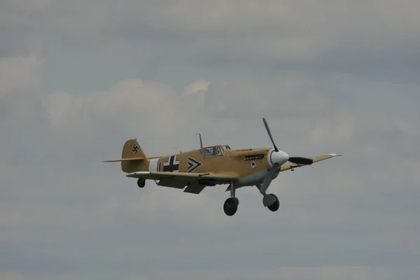 Messerschmitt Bf 109 Німецький винищувач Люфтваффе часів Другої світової війни — стокове фото