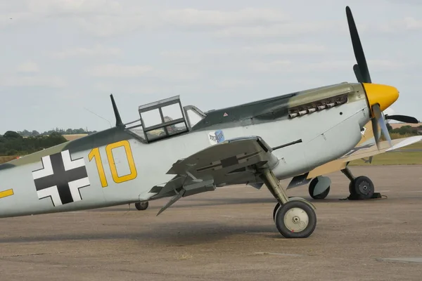 Messerschmitt Bf 109 Tyska Luftwaffe Andra världskriget propeller stridsflygplan — Stockfoto