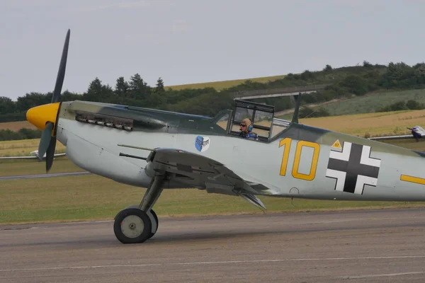 Messerschmitt Bf 109 Tyska Luftwaffe Andra världskriget propeller stridsflygplan — Stockfoto