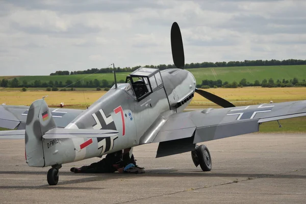 Messerschmitt Bf 109 Duitse Luftwaffe Tweede Wereldoorlog propellervliegtuig — Stockfoto