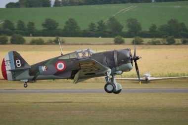 Nadir bulunan Curtiss P-36 Hawk ve La Fayette Kızılderili boyalı taksicilik