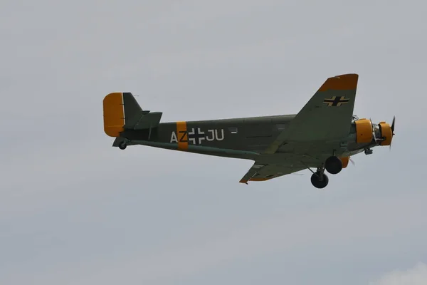 Junkers Ju 52 Tante Ju transportflygplan av tyska Luftwaffe på andra världskriget — Stockfoto