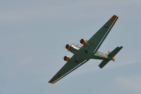 Junkers Ju 52 Tante Ju trasporto aereo della Luftwaffe tedesca sulla seconda guerra mondiale — Foto Stock