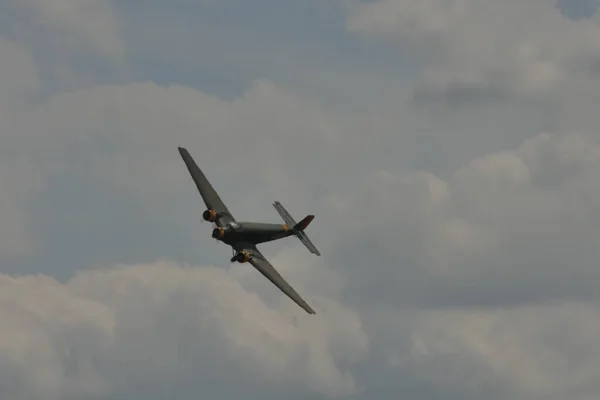 Junkers Ju 52 Tante Ju transport plane of German Luftwaffe in World War 2 — стокове фото