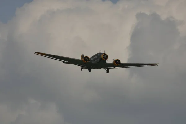 Junkers Ju 52 Avión de transporte Tante Ju de la Luftwaffe alemana en la Segunda Guerra Mundial — Foto de Stock