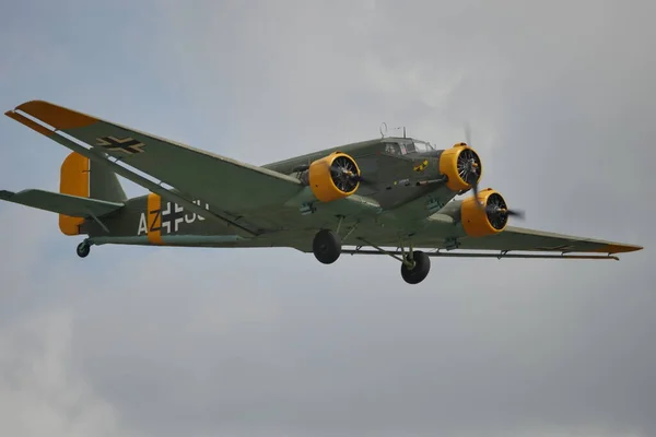 Junkers Ju 52 Tante Ju dopravní letadlo německé Luftwaffe o druhé světové válce — Stock fotografie