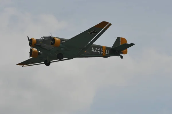 Junkers Ju 52 Tante Ju avion de transport de la Luftwaffe allemande sur la Seconde Guerre mondiale — Photo