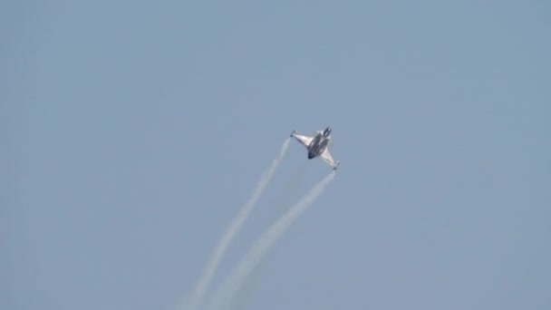 SAAB JAS-39 Gripen dell'aeronautica militare ungherese — Video Stock