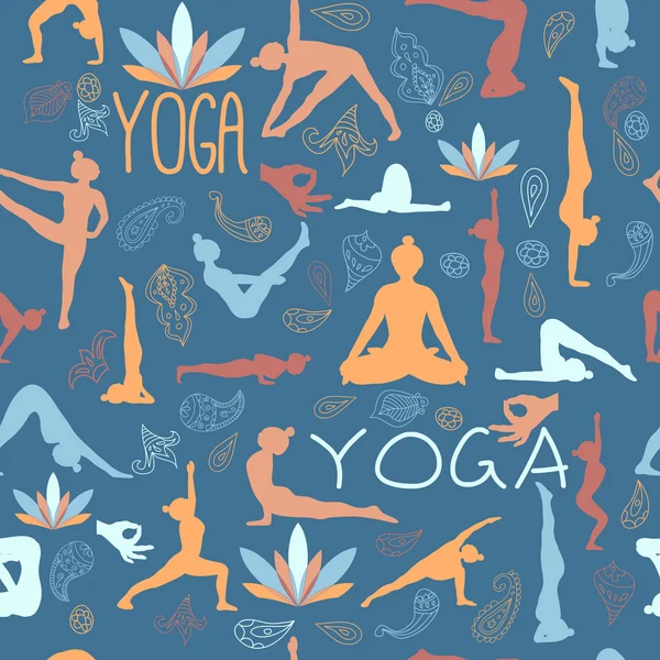 Yoga Deseni — Stok Vektör