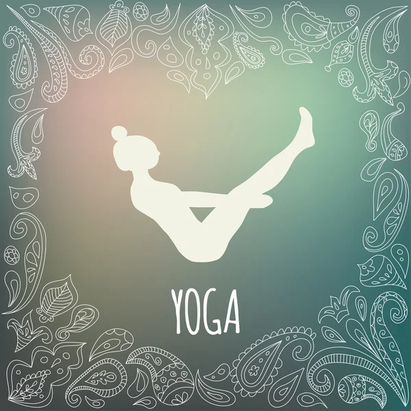 Logo de yoga — Vector de stock