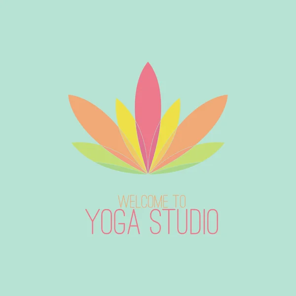 Yoga- logo – Stock-vektor