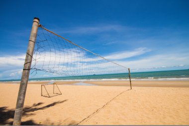 Plajda voleybol ağı