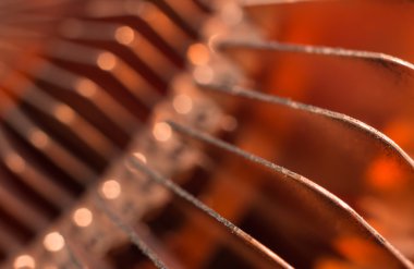 CPU bilgisayar soğutucu yakın çekim.