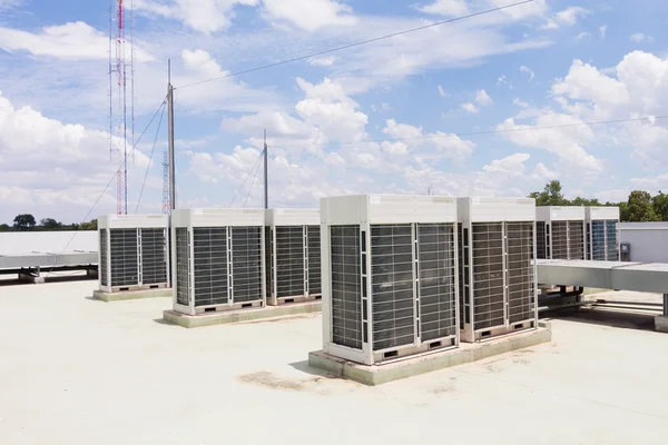 Compressor of air conditioner install on the roof top — Stock Photo, Image