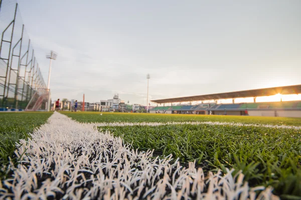 Padrão de relva artificial de futebol e estádio — Fotografia de Stock