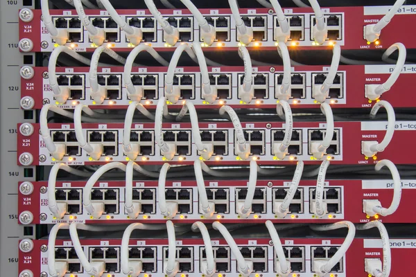 Lan panel switch — Stock Photo, Image
