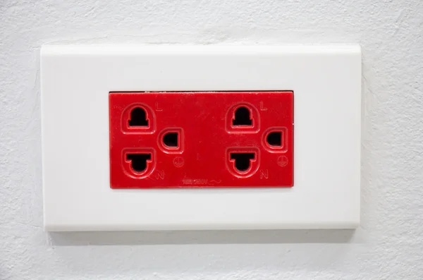 Electric receptacle for emergency system — Stock Photo, Image