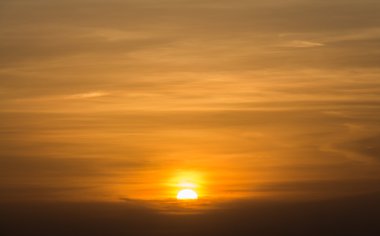 güzel turuncu günbatımı