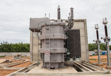 Güç trafo alt istasyonu 115 kv kablo için 22 kv beklemek için