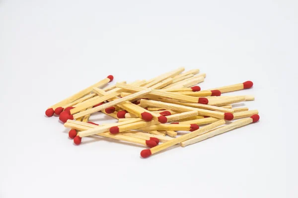 Match in a white background — Stock Photo, Image