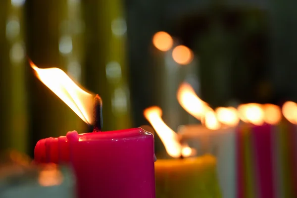 Burning candles — Stock Photo, Image