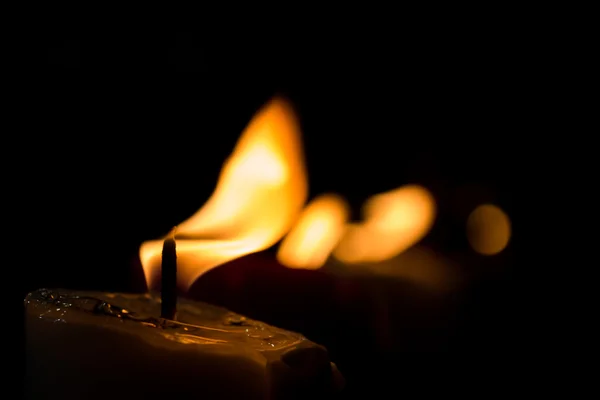 Burning candles — Stock Photo, Image