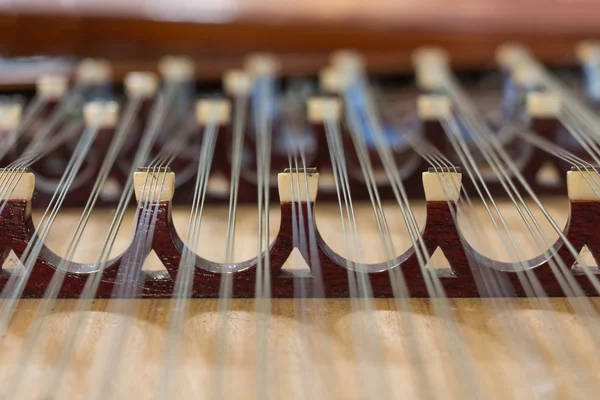 Part of the Chinese instrument Yang Chin — Stock Photo, Image