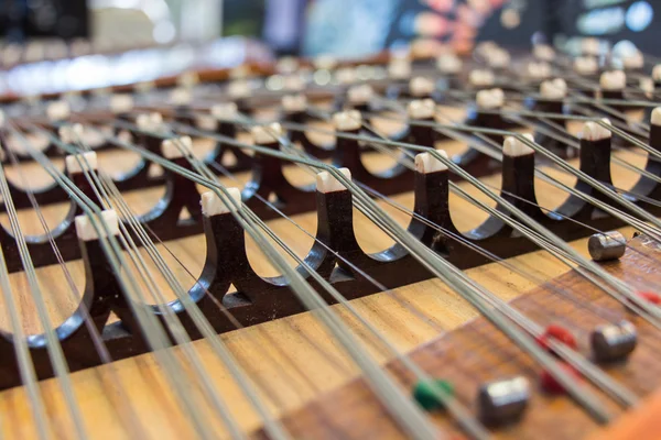 Part of the Chinese instrument  Yang Chin — Stock Photo, Image