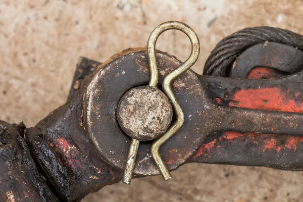 PIN lock nepřítel jeřábové zařízení — Stock fotografie