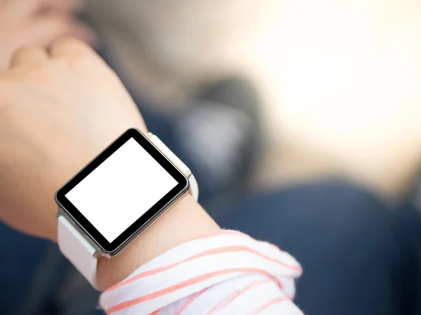 Main portant smartwatch Images De Stock Libres De Droits