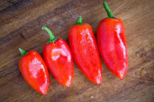 Fresh Red Peppers — Stock Photo, Image