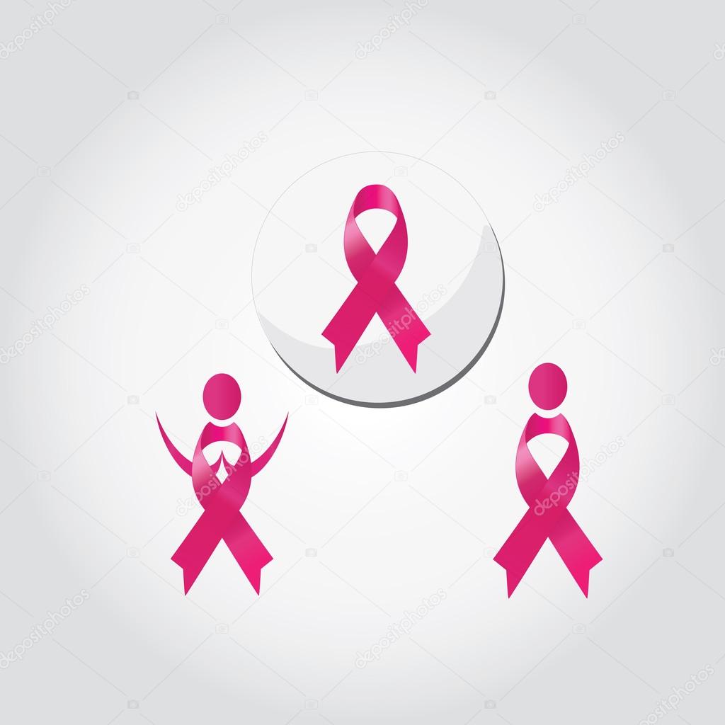 Breast cancer awareness or pink ribbon