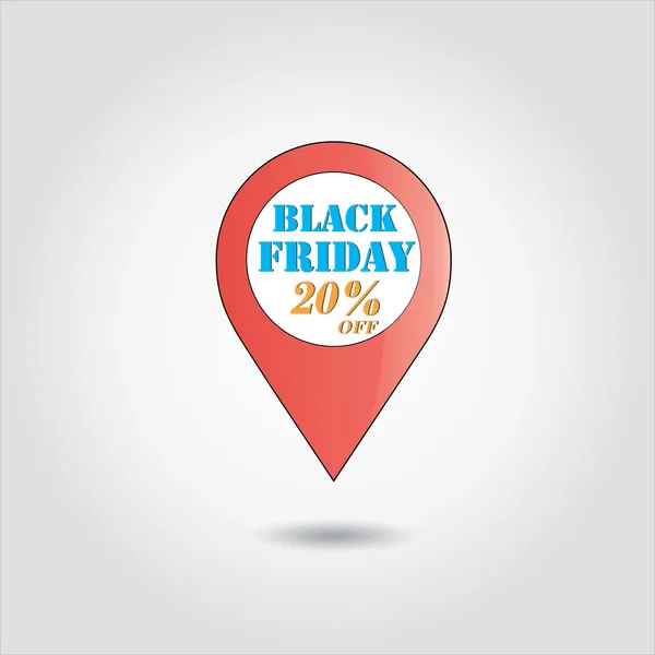 Vecteur de vente Black Friday, offre shopping — Image vectorielle
