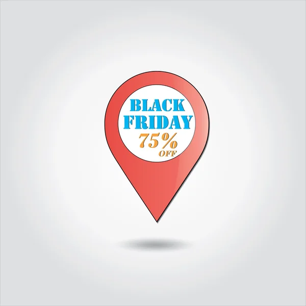 Siyah Cuma satış vektör, teklif alışveriş — Stok Vektör