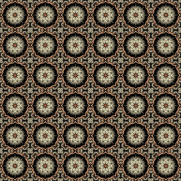 soyut geometrik dikişsiz desen, birbirine dolanmış altın kablo ve yıldızlardan oluşur.